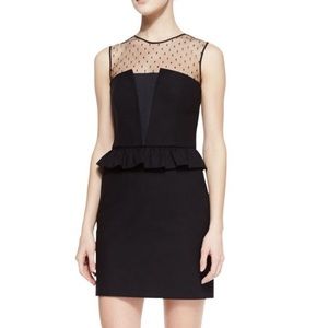 RED VALENTINO Black Peplum Dress